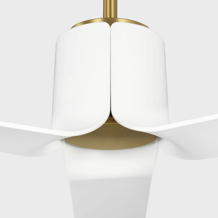 Myhouse Lighting Visual Comfort Fan - 3PESM52BBSD - 52"Ceiling Fan - Peel Smart 52 LED - Burnished Brass