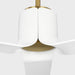 Myhouse Lighting Visual Comfort Fan - 3PESM52BBSD - 52"Ceiling Fan - Peel Smart 52 LED - Burnished Brass
