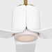 Myhouse Lighting Visual Comfort Fan - 3PESM52BBSD - 52"Ceiling Fan - Peel Smart 52 LED - Burnished Brass