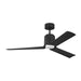 Myhouse Lighting Visual Comfort Fan - 3PESM52MBKD - 52"Ceiling Fan - Peel Smart 52 LED - Midnight Black