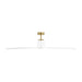 Myhouse Lighting Visual Comfort Fan - 3PESM66BBSD - 66"Ceiling Fan - Peel Smart 66 LED - Burnished Brass