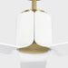 Myhouse Lighting Visual Comfort Fan - 3PESM66BBSD - 66"Ceiling Fan - Peel Smart 66 LED - Burnished Brass