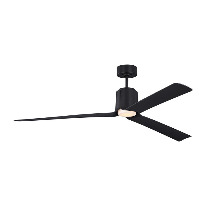 Myhouse Lighting Visual Comfort Fan - 3PESM66MBKD - 66"Ceiling Fan - Peel Smart 66 LED - Midnight Black