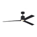 Myhouse Lighting Visual Comfort Fan - 3PESM66MBKD - 66"Ceiling Fan - Peel Smart 66 LED - Midnight Black
