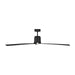 Myhouse Lighting Visual Comfort Fan - 3PESM66MBKD - 66"Ceiling Fan - Peel Smart 66 LED - Midnight Black