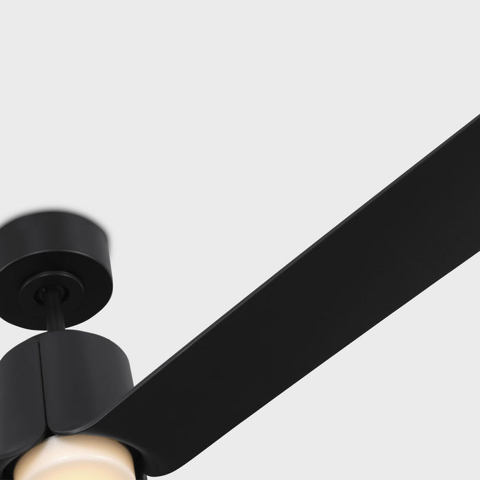 Myhouse Lighting Visual Comfort Fan - 3PESM66MBKD - 66"Ceiling Fan - Peel Smart 66 LED - Midnight Black