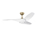 Myhouse Lighting Visual Comfort Fan - 3TNSM52BBSD - 52"Ceiling Fan - Topan Smart 52 LED - Burnished Brass
