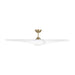 Myhouse Lighting Visual Comfort Fan - 3TNSM60BBSD - 60"Ceiling Fan - Topan Smart 60 LED - Burnished Brass
