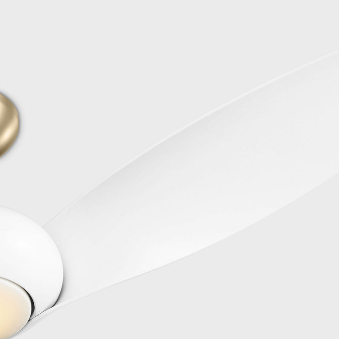 Myhouse Lighting Visual Comfort Fan - 3TNSM60BBSD - 60"Ceiling Fan - Topan Smart 60 LED - Burnished Brass