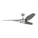 Myhouse Lighting Visual Comfort Fan - 3TNSM60BSD - 60"Ceiling Fan - Topan Smart 60 LED - Brushed Steel