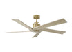 Myhouse Lighting Visual Comfort Fan - 5ASPR56BBSWWO - 56"Ceiling Fan - Aspen 56 - Burnished Brass