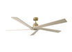 Myhouse Lighting Visual Comfort Fan - 5ASPR70BBSWWO - 70"Ceiling Fan - Aspen 70 - Burnished Brass