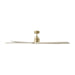 Myhouse Lighting Visual Comfort Fan - 5ASPR70BBSWWO - 70"Ceiling Fan - Aspen 70 - Burnished Brass