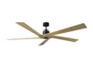 Myhouse Lighting Visual Comfort Fan - 5ASPR70MBKNH - 70"Ceiling Fan - Aspen 70 - Midnight Black