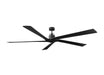 Myhouse Lighting Visual Comfort Fan - 5ASPR84MBK - 84"Ceiling Fan - Aspen 84 - Midnight Black