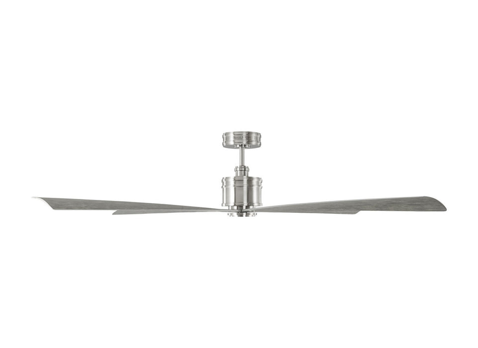 Myhouse Lighting Visual Comfort Fan - 4LNCR72BS - 72"Ceiling Fan - Launceton 72 - Brushed Steel