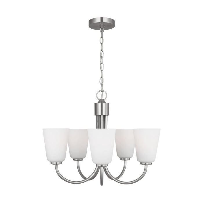 Myhouse Lighting Generation Lighting - GLC1115BS - Five Light Chandelier - Miles - Brushed Nickel