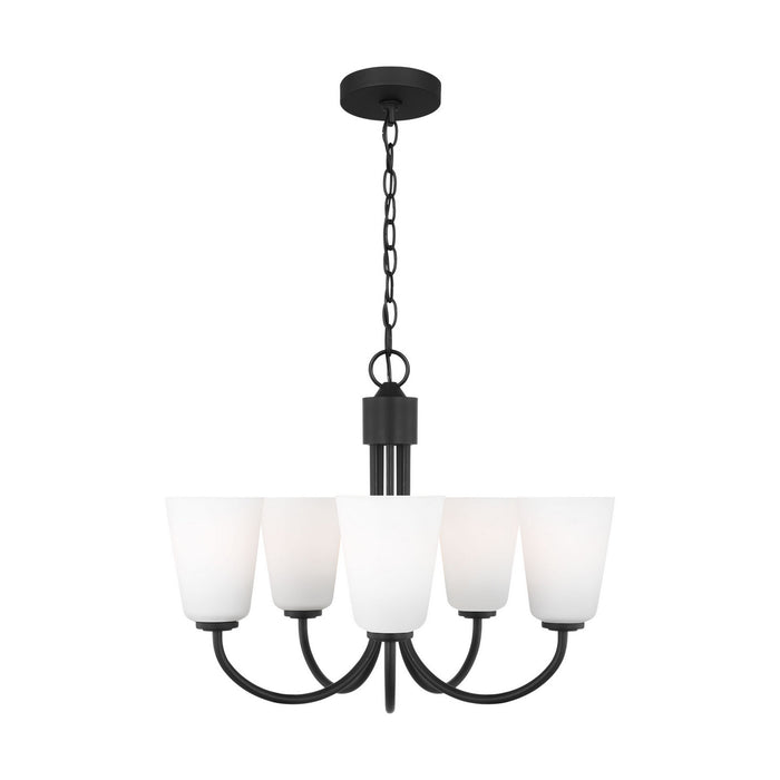 Myhouse Lighting Generation Lighting - GLC1115MBK - Five Light Chandelier - Miles - Midnight Black