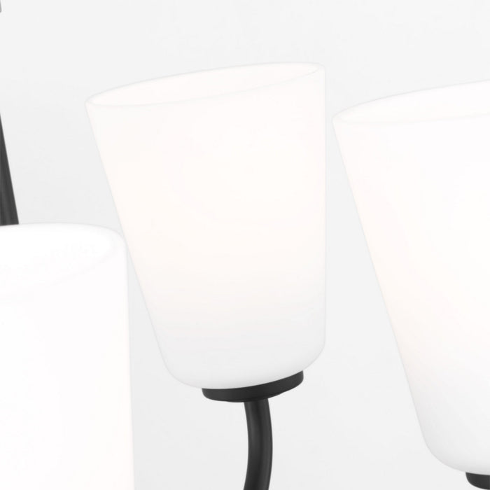 Myhouse Lighting Generation Lighting - GLC1115MBK - Five Light Chandelier - Miles - Midnight Black