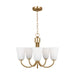 Myhouse Lighting Generation Lighting - GLC1115SB - Five Light Chandelier - Miles - Satin Brass