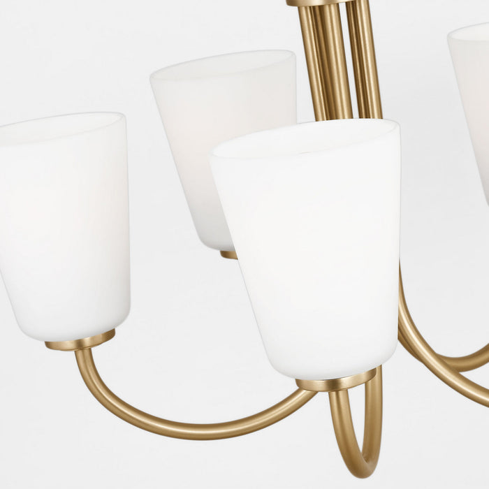 Myhouse Lighting Generation Lighting - GLC1115SB - Five Light Chandelier - Miles - Satin Brass