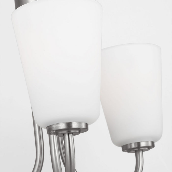 Myhouse Lighting Generation Lighting - GLC1123BS - Three Light Chandelier - Miles - Brushed Nickel