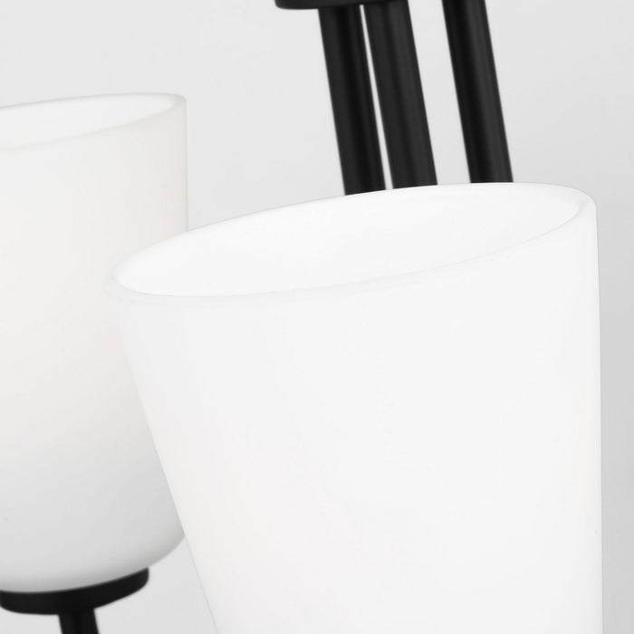 Myhouse Lighting Generation Lighting - GLC1123MBK - Three Light Chandelier - Miles - Midnight Black