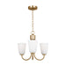 Myhouse Lighting Generation Lighting - GLC1123SB - Three Light Chandelier - Miles - Satin Brass