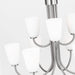 Myhouse Lighting Generation Lighting - GLC1139BS - Nine Light Chandelier - Miles - Brushed Nickel