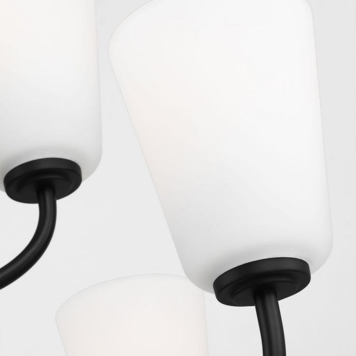 Myhouse Lighting Generation Lighting - GLC1139MBK - Nine Light Chandelier - Miles - Midnight Black