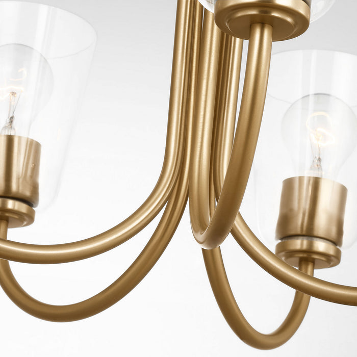 Myhouse Lighting Generation Lighting - GLC1145SB - Five Light Chandelier - Miles - Satin Brass