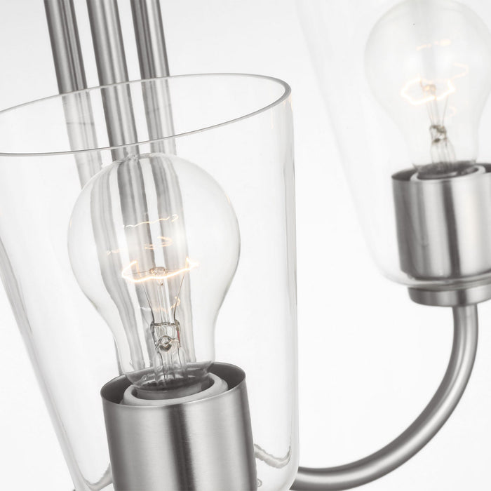 Myhouse Lighting Generation Lighting - GLC1153BS - Three Light Chandelier - Miles - Brushed Nickel