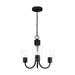 Myhouse Lighting Generation Lighting - GLC1153MBK - Three Light Chandelier - Miles - Midnight Black