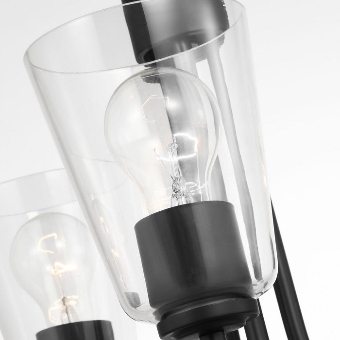 Myhouse Lighting Generation Lighting - GLC1153MBK - Three Light Chandelier - Miles - Midnight Black