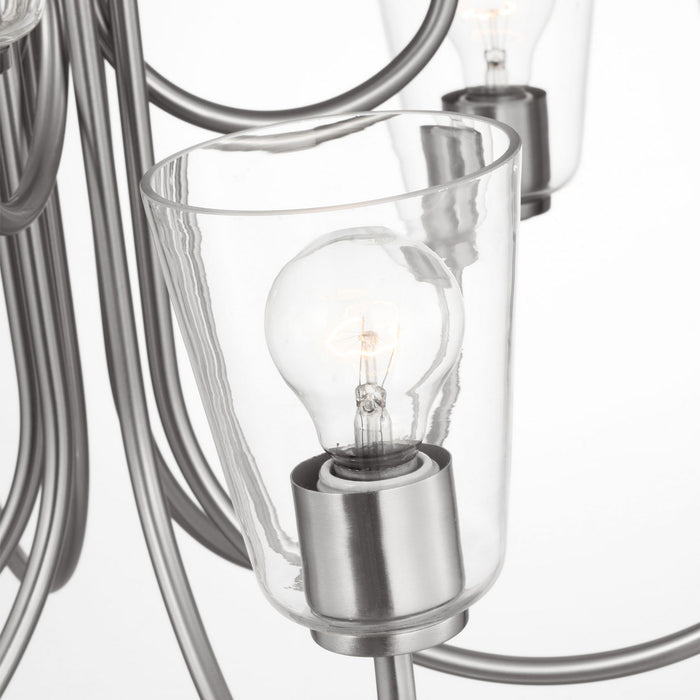 Myhouse Lighting Generation Lighting - GLC1169BS - Nine Light Chandelier - Miles - Brushed Nickel