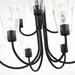 Myhouse Lighting Generation Lighting - GLC1169MBK - Nine Light Chandelier - Miles - Midnight Black