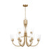 Myhouse Lighting Generation Lighting - GLC1169SB - Nine Light Chandelier - Miles - Satin Brass