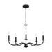 Myhouse Lighting Generation Lighting - GLC1205MBK - Five Light Chandelier - Abells - Midnight Black