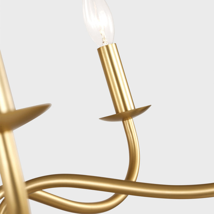 Myhouse Lighting Generation Lighting - GLC1205SB - Five Light Chandelier - Abells - Satin Brass