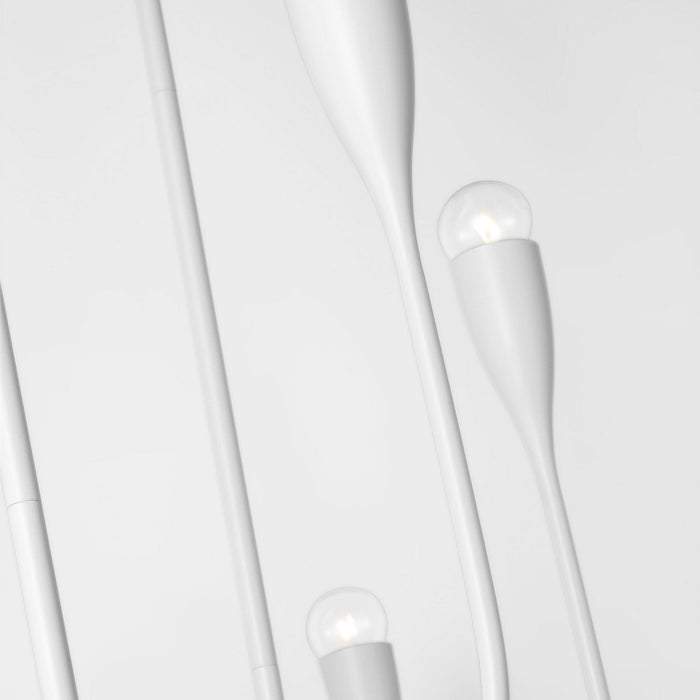 Myhouse Lighting Generation Lighting - GLC1226MWT - Six Light Linear Chandelier - Maya - Matte White