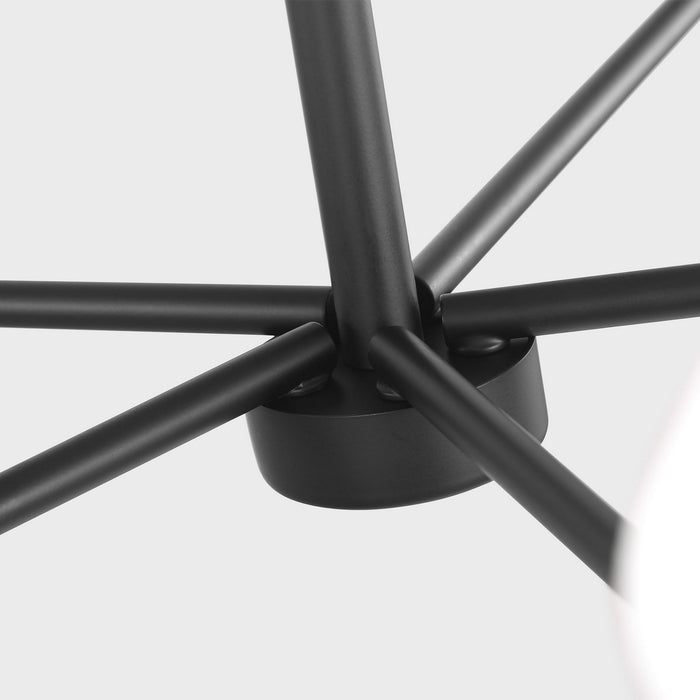 Myhouse Lighting Generation Lighting - GLC1235MBK - Five Light Chandelier - Mendota - Midnight Black