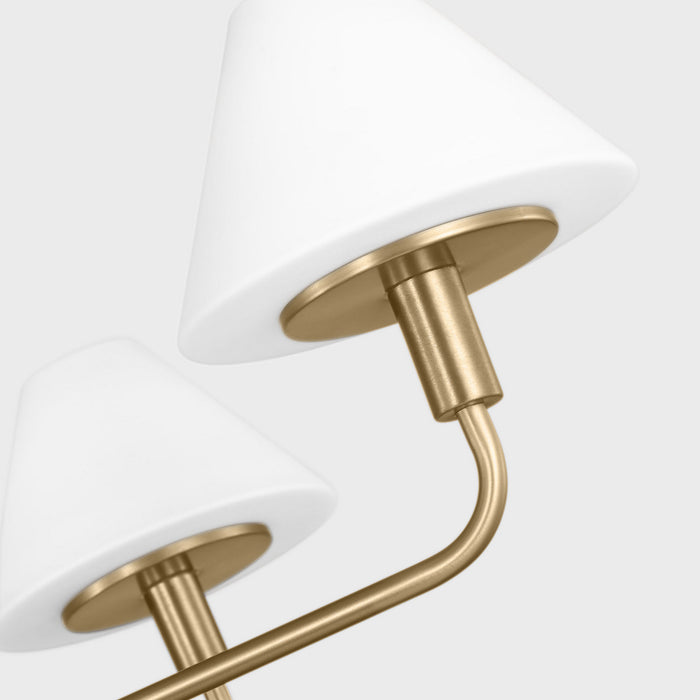 Myhouse Lighting Generation Lighting - GLC1235SB - Five Light Chandelier - Mendota - Satin Brass
