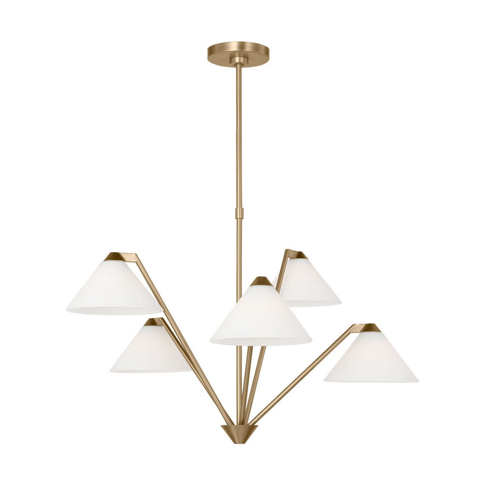 Myhouse Lighting Generation Lighting - GLC1255SB - Chandelier - Werley - Satin Brass