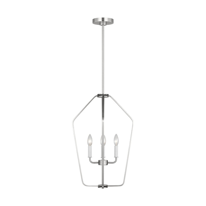 Myhouse Lighting Generation Lighting - GLC1264BS - Four Light Chandelier - Kennan - Brushed Nickel