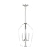 Myhouse Lighting Generation Lighting - GLC1264BS - Four Light Chandelier - Kennan - Brushed Nickel
