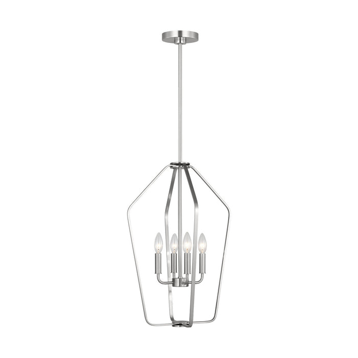 Myhouse Lighting Generation Lighting - GLC1264BS - Four Light Chandelier - Kennan - Brushed Nickel