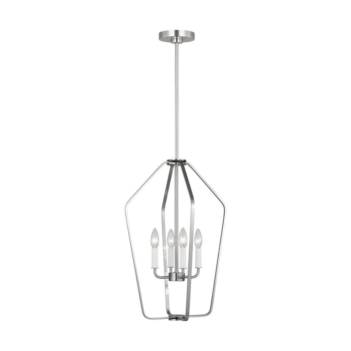 Myhouse Lighting Generation Lighting - GLC1264BS - Four Light Chandelier - Kennan - Brushed Nickel