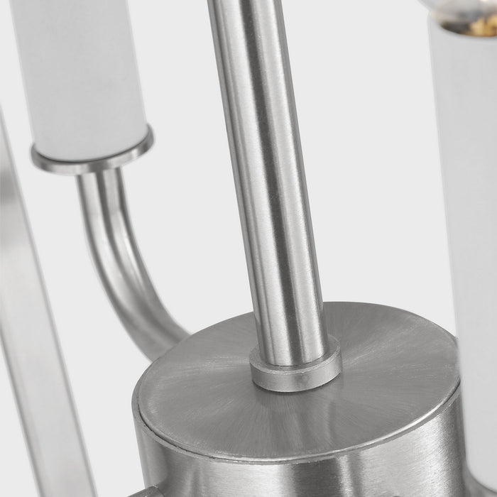 Myhouse Lighting Generation Lighting - GLC1264BS - Four Light Chandelier - Kennan - Brushed Nickel