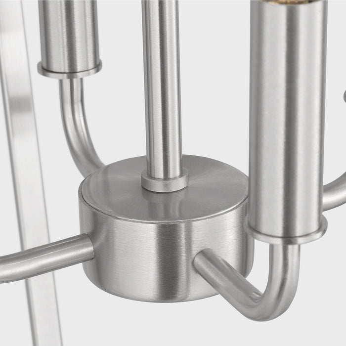 Myhouse Lighting Generation Lighting - GLC1264BS - Four Light Chandelier - Kennan - Brushed Nickel