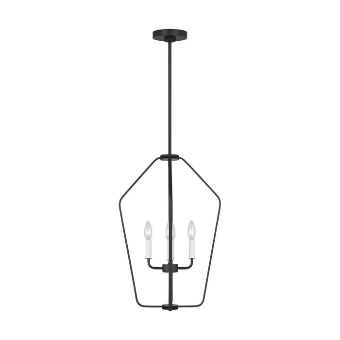Myhouse Lighting Generation Lighting - GLC1264MBK - Four Light Chandelier - Kennan - Midnight Black